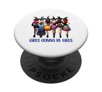 Las niñas van a ser brujas de Halloween, lindo escuadrón de brujas PopSockets PopGrip Adhesivo