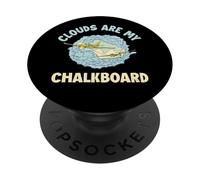 Las Nubes Son mi Instructor de Vuelo de Pizarra PopSockets PopGrip Adhesivo