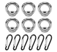 Las Nueces Coles De 6 Piezas Y Los Carruadores De 6 Piezas, Anillos Coles De Acero Inoxidable, Hebillas Coles En Forma De D, Suministros De Aparejo Al Aire Libre.