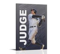 Las obras de arte de pintura al óleo de Aaron Judge son duraderas, impermeables y fáciles de limpiar en habitaciones, salas de estar, dormitorios, cocinas y fáciles de montar. Estilo marco de 60 x 90