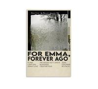 Las obras de arte de pintura al óleo de Forever Ago-Bon Iver de For Emma son duraderas, impermeables y fáciles de limpiar en habitaciones, salas de estar, dormitorios, cocinas y fáciles de montar