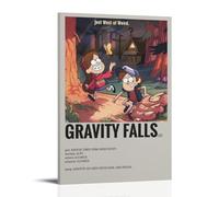 Las obras de arte de pintura al óleo de Gravity Falls son duraderas, impermeables y fáciles de limpiar en habitaciones, salas de estar, dormitorios, cocinas y fáciles de montar. Estilo marco de 60 x