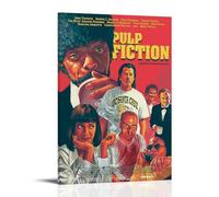 Las obras de arte de Pulp Fiction son duraderas, impermeables y fáciles de limpiar en habitaciones, salas de estar, dormitorios, cocinas y fáciles de montar. Estilo marco de 30 x 45 cm