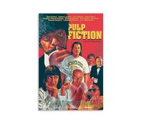 Las obras de arte de Pulp Fiction son duraderas, impermeables y fáciles de limpiar en habitaciones, salas de estar, dormitorios, cocinas y fáciles de montar. Estilo sin marco, 20 x 30 cm