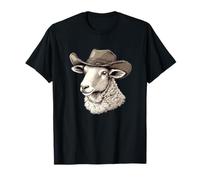 Las ovejas se vuelven occidentales con un sombrero de vaquero genial Camiseta