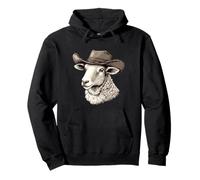 Las ovejas se vuelven occidentales con un sombrero de vaquero genial Sudadera con Capucha