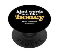 Las Palabras amables Son como Honey Christian Bee Proverbios 16:24 PopSockets PopGrip Adhesivo