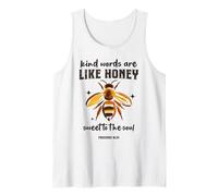 Las Palabras amables Son como la Miel Christian Bee Proverbios 16:24 Camiseta sin Mangas