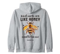 Las Palabras amables Son como la Miel Christian Bee Proverbios 16:24 Sudadera con Capucha