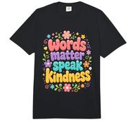 Las Palabras importan, Hablan, amabilidad, diversión, garabatos, motivadores y Lindos Comfort Colors Adult Heavyweight T-Shirt