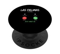 Las Palmas Is Calling Gran Canaria Vacaciones Emigrar PopSockets PopGrip Adhesivo