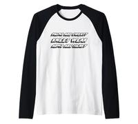 Las Palmas Son sudorosas Rodillas Los Brazos débiles Son Pesados | Canción Camiseta Manga Raglan