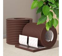 las paredes laterales, Esquina de borde de muebles o espuma autoadhesiva, varios tamaños multicolores(Brown,Wave-like2m(6.6ft))