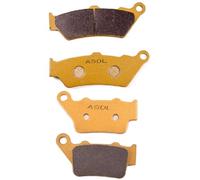 Las Pastillas de Freno se Ajustan a la Parte Delantera y Trasera con F650 F650 F650CS Scarver F650GS ABS Rallye F650ST Strada F650 G650 G650GS 2009-2015 Modelos Partes de Motocicleta(1set Ceramic)