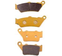 Las pastillas de freno se ajustan al frente y al trasero compatibles con F650 F650 CS Scarver F650GS ABS Rallye F650st Strada F650 G650 G650GS 2009-2015 Modelos(1set Ceramic)