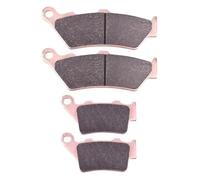 Las pastillas de freno se ajustan al frente y al trasero compatibles con F650 F650 CS Scarver F650GS ABS Rallye F650st Strada F650 G650 G650GS 2009-2015 Modelos(1set Copper Based)