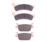 Las pastillas de freno se ajustan al frente y al trasero compatibles con FES125 FES150 FES S-Wing 125 150 SH125I SH 125I SH150I SH 150I Inyección de combustible SH150 SH 150(1set Copper Based)