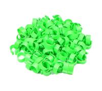 las patas de pollo, 100 anillos multicolores for patas de pollo, pato y paloma, varios tamaños(Pigeon Green,Inner Diameter 8mm-Height 6mm)