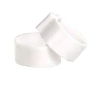 las patas de pollo, 50 anillos ajustables for patas de aves de corral, 1,6-2 cm, multicolor, for pollo, pato y ganso(White,Inner Diameter 2cm)