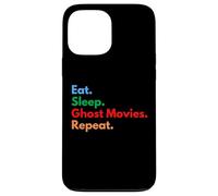 Las películas de fantasmas Eat Sleep se repiten para los amantes de las películas de fantasmas Carcasa para iPhone 13 Pro Max