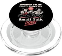 Las películas de terror no me asustan, las pequeñas charlas hacen, ansiedad divertida PopSockets PopGrip para MagSafe
