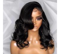 Las Pelucas Cortas De La Onda Del Cuerpo Sueltan Las Pelucas Onduladas Animosas Rizadas De La Parte Lateral De La Peluca Del Cabello Humano Para Las Mujeres