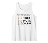 Las pequeñas voces en mi cabeza consiguen más cabras Camiseta sin Mangas