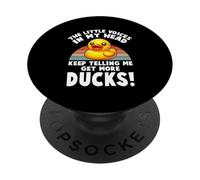 Las pequeñas voces en mi cabeza diciéndome obtener más patos PopSockets PopGrip Adhesivo