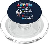 Las Personas con Autismo Son ángeles Puzzle Conciencia sobre el Autismo PopSockets PopGrip para MagSafe