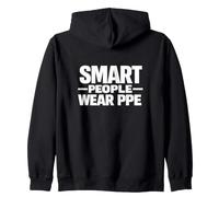Las Personas Inteligentes Usan PPE Regalo de campaña de Cultura de Seguridad en el Lugar de Trabajo Sudadera con Capucha