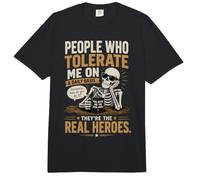 Las Personas Que me toleran a Diario Son Verdaderos héroes Comfort Colors Adult Heavyweight T-Shirt