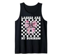 Las pestañas Son mi Negocio Lash Tech Técnico de pestañas Chica Mamá Camiseta sin Mangas