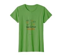 Las piernas están cansadas de Saltar a conclusiones Todo el día Camiseta, Mujer, Hierba, XS