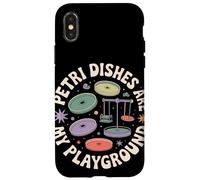 Las placas de Petri son mi microbiólogo del patio de recreo Carcasa para iPhone X/XS