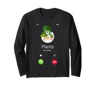 Las Plantas Llaman a los Amantes de Las Plantas Monstera Succulent tee Manga Larga