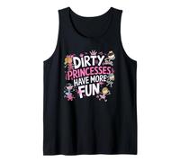 Las princesas sucias se divierten más en el barro de las mujeres Camiseta sin Mangas