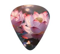 Las púas de guitarra Lotus in Full Bloom en tamaños finos, medianos y gruesos, juego de 12 piezas, adecuadas para guitarra eléctrica y varios instrumentos
