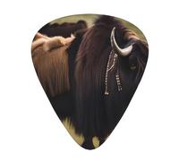 Las púas de guitarra Mighty Highland Yak de 12 piezas incluyen tres púas: finas, medianas y pesadas. Adecuado para guitarras eléctricas, acústicas y bajos de todas las fuerzas