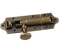las puertas, 1pc Solid Brass Slide Bolt Latch Lock Brushed Nickel Multiple Sizes For Doors And Windows(Short 14.5cm)