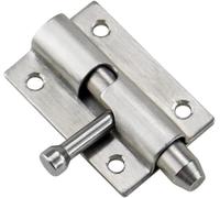las puertas, 304 Stainless Steel Spring Open Bolt Latch Door Lock for Left and Right Doors(Right)