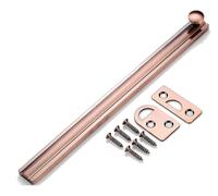 las puertas, All Copper Slide Door Bolt 2-8in Multicolor For Childproofing And Petproofing(Red Patina,8in)