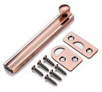 las puertas, All Copper Slide Door Bolt 2-8in Multicolor For Childproofing And Petproofing(Red Patina,4in)