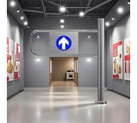 Las Puertas batientes autoblocantes de Acero Inoxidable Son adecuadas para entradas seguras a mercados y Locales comerciales, y Son Puertas peatonales Ideales para almacenes y Tiendas minori