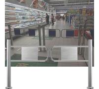 Las Puertas de Seguridad unidireccionales, Puertas batientes de Alta Resistencia con Cierre automático de 90°, aptas para el Mercado, Son Ideales para almacenes y centros comerciales, propor