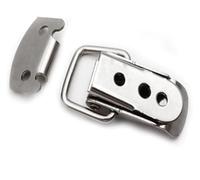 las puertas, Silver Spring Buckle Hasp Latch Tool Box Lock For Iron Wooden Boxes Cabinets Drawers(201 Stainless Steel)