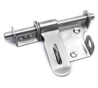 las puertas, Sliding Bolt Gate Latch With Padlock Hole Metal For Left Right Hand Shed Fence Barn(Medium)