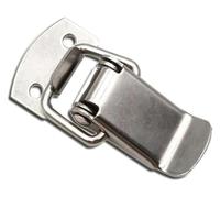 las puertas, Stainless Steel Spring Buckle Hasp Latch 007 Tool Box Lock For Iron And Wooden Boxes(Iron Nickel Plated)