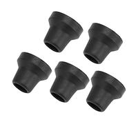 las Puntas de las Muletas, el Diseño Grueso Evitan que Se Resbale el Reemplazo Puntas de Muleta Médica de 16 Mm para Bastones(negro)