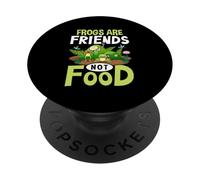 Las Ranas Son Amigos, no Comida PopSockets PopGrip Adhesivo