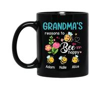 Las Razones De La Abuela Para Ser Feliz Tazas De Regalo Novedad Tazón De Café Graciosa Tazas Té Regalos Novedosos Para Novios Amigos Familiares 330ml